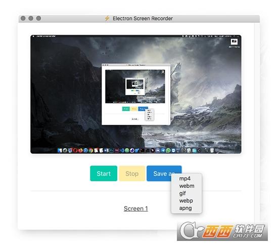 ElectronScreen,屏幕录制,窗口.